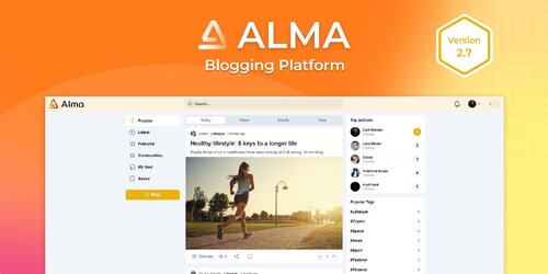 More information about "Alma - Blogging Platform"