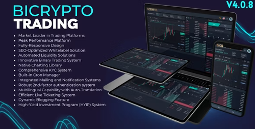 More information about "Bicrypto v4.1.7 - Crypto Trading Platform, Exchanges, KYC, Charting Library, Wallets, Binary Trading, News"