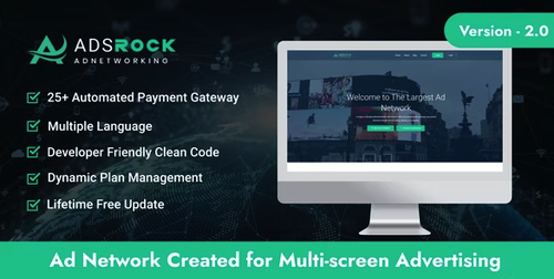 More information about "AdsRock - Ads Network & Digital Marketing Platform"